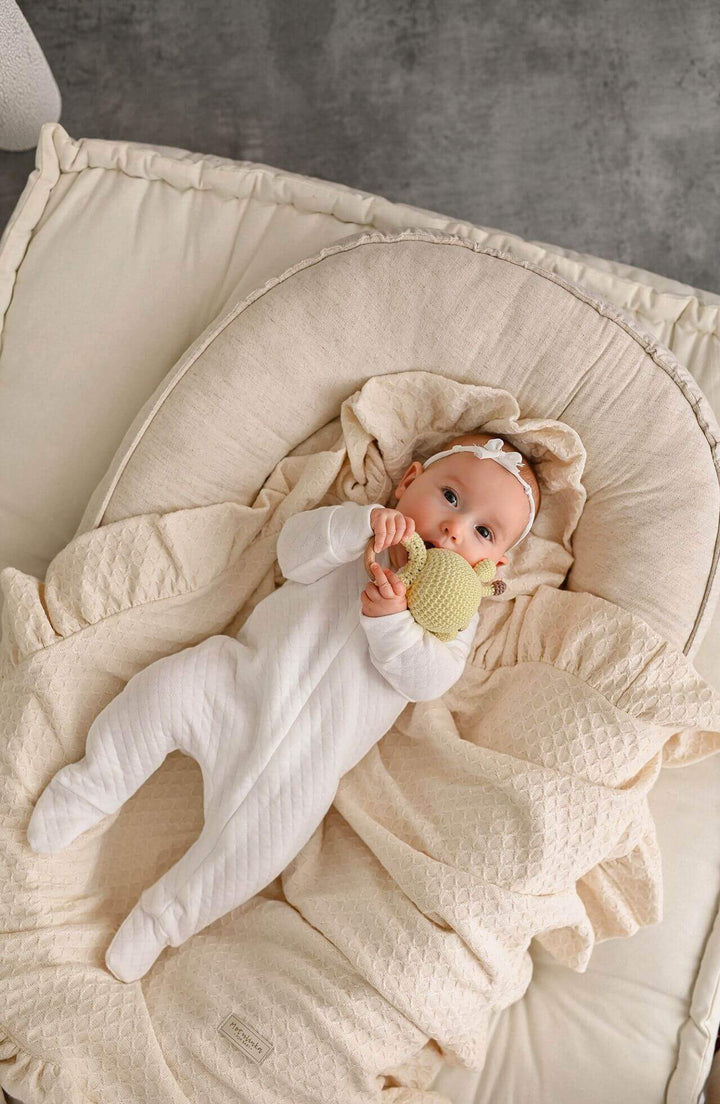 Nid Bébé Doux en Lin Respirant avec Matelas Amovible - Confort Naturel et Sécurisant 5
