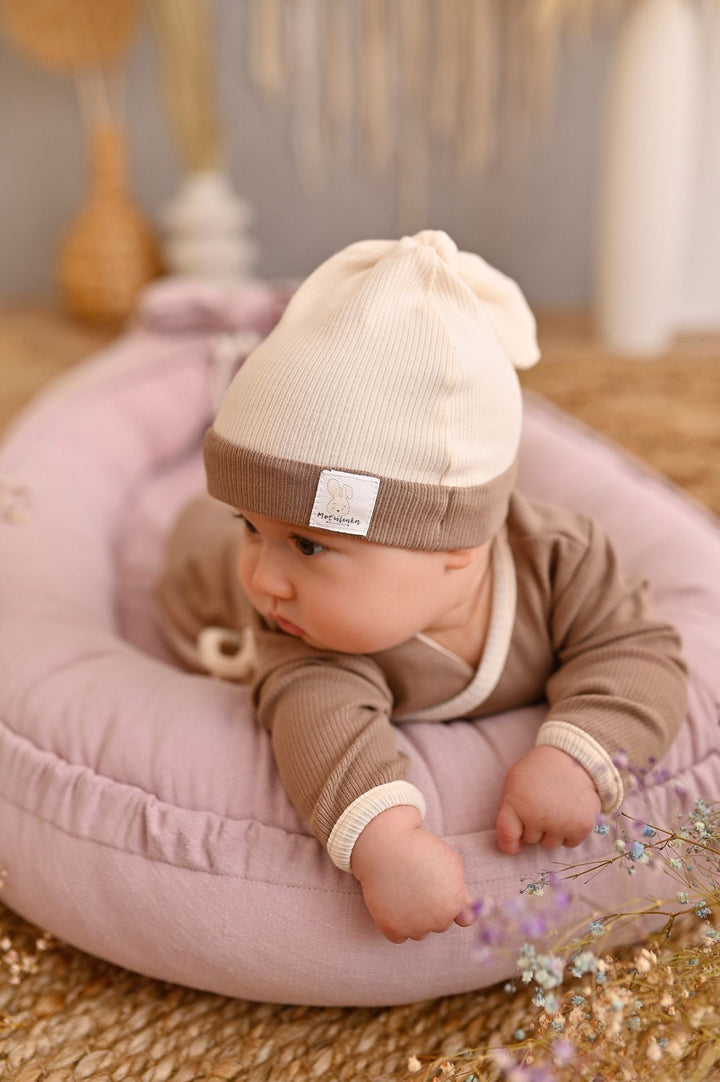 Nid Bébé Doux en Lin Respirant avec Matelas Amovible - Rose Ancien 4