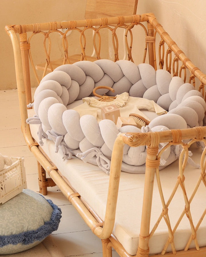 Nid Bébé Tressé en Velours de Coton Hypoallergénique - Confort et Sécurité 4