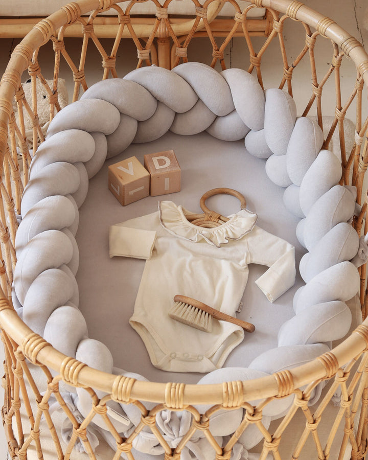 Nid Bébé Tressé en Velours de Coton Hypoallergénique - Confort et Sécurité 5