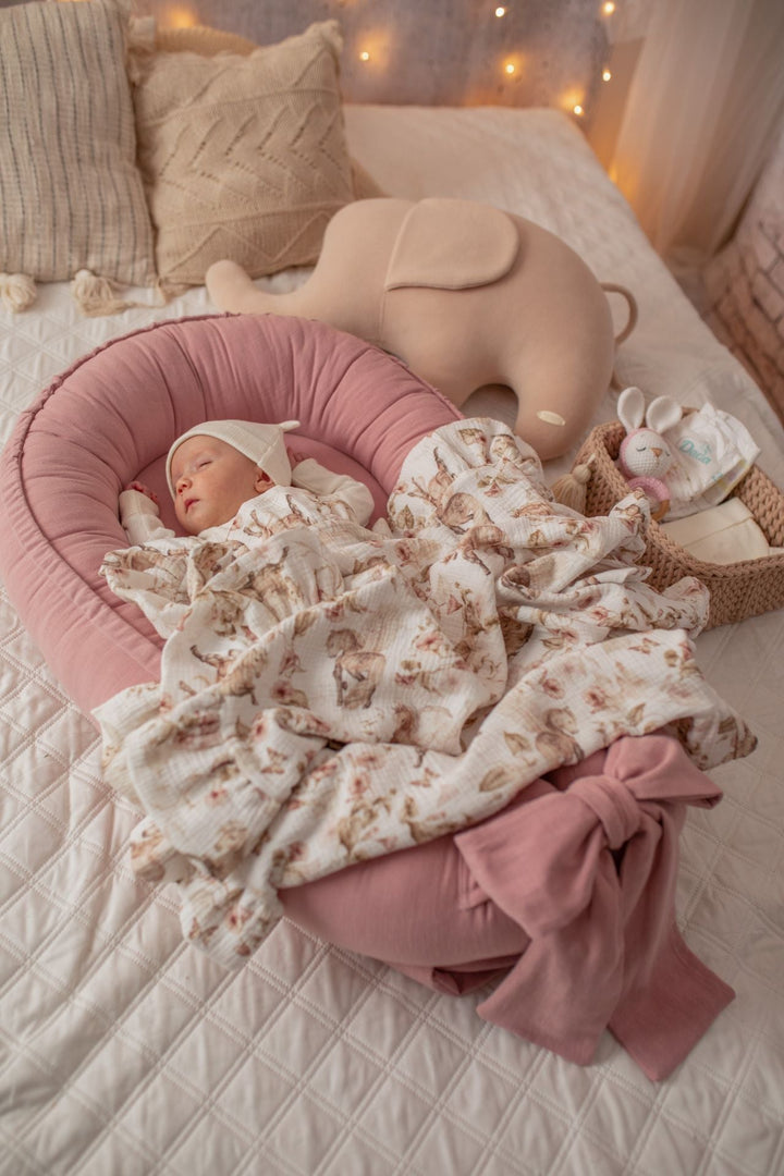 Nid Bébé en Lin Doux Fait Main - Cocooning Premium - Confort Optimal et Sécurisé 1
