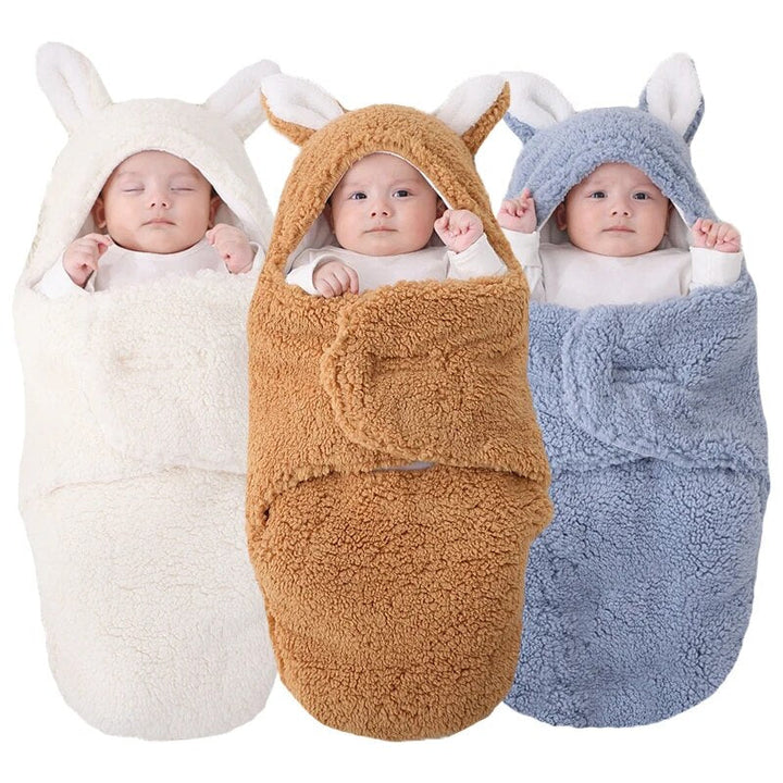 Nid D'Ange Bébé Lapin Doux en Coton - Confort Optimal pour Poussette et Berceau 1