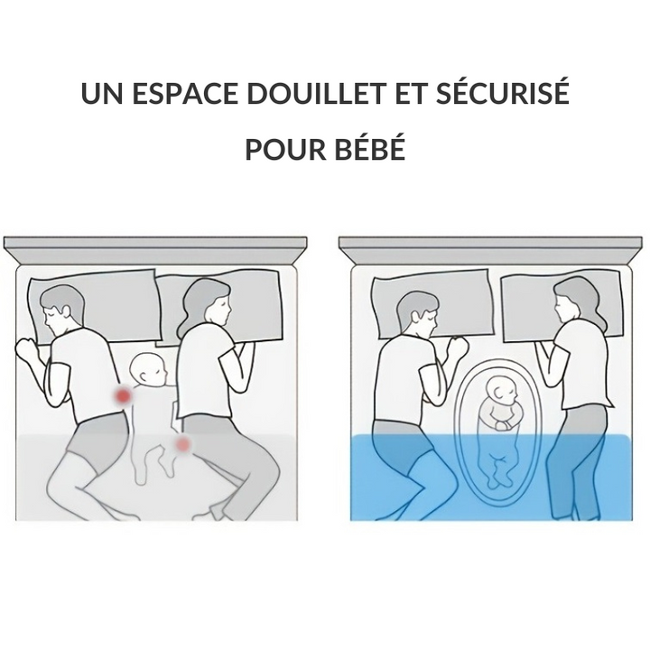 Nid Doux pour Bébé - Berceau Portable Réglable en Coton Respirant 88x53cm 2