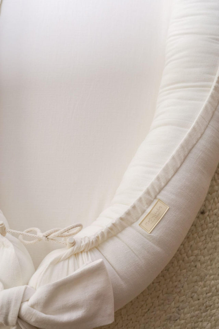 Nid de Bébé en Lin Doux Fait Main - Confort Optimal et Sécurité pour Bébé 3