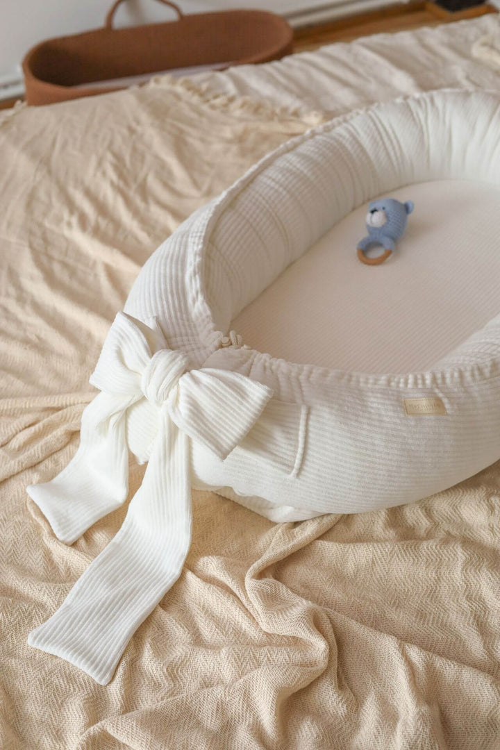 Nid de Bébé en Velours Côtelé Hypoallergénique - Confort et Sécurité Optimal 3