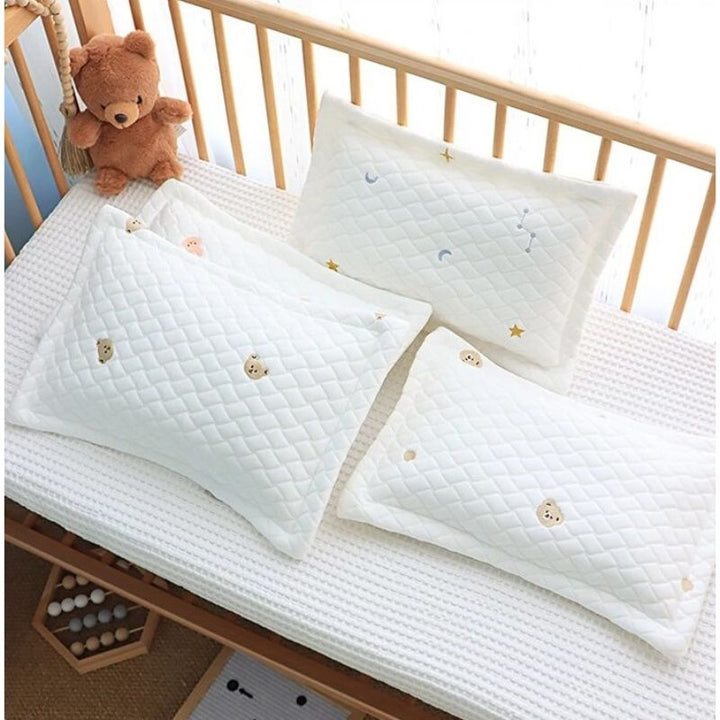 Oreiller Doux Bébé Hypoallergénique en Polyester/Coton - Soutien Optimal 0-6 Ans 1