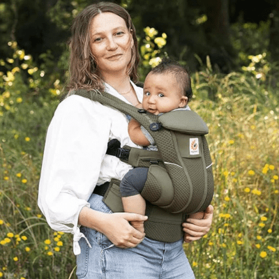 Porte-Bébé Ergonomique Léger Vert YUMI™ - Confort Optimal et Liberté de Mouvement 0