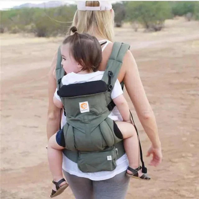 Porte-Bébé Ergonomique Léger Vert YUMI™ - Confort Optimal et Liberté de Mouvement 7