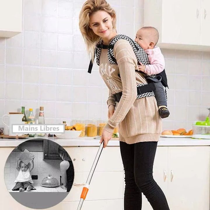 Porte-Bébé Néo - Confort Ergonomique en Coton Hypoallergénique pour Parents Actifs 4