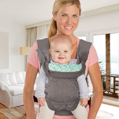 Porte-Bébé Physiologique 4 Positions Ergonomique en Coton et Polyester Doux 3