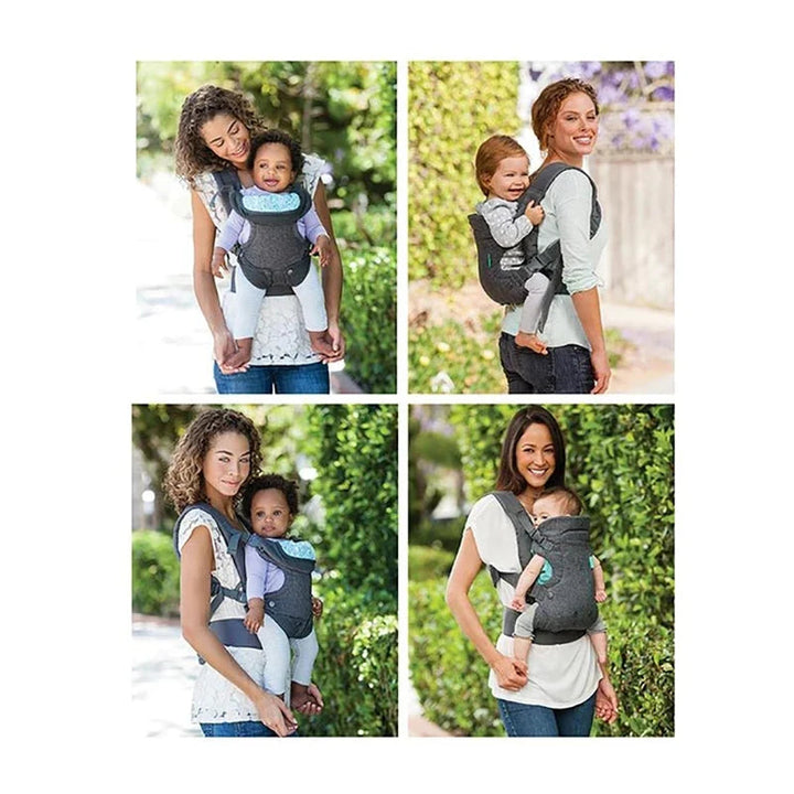 Porte-Bébé Physiologique 4 Positions Ergonomique en Coton et Polyester Doux 4