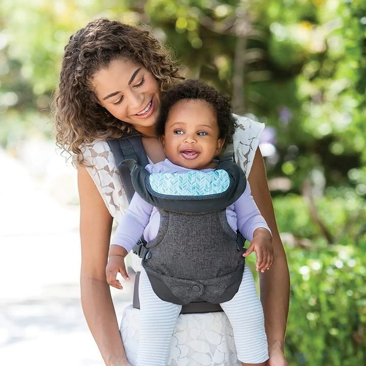 Porte-Bébé Physiologique 4 Positions Ergonomique en Coton et Polyester Doux 8