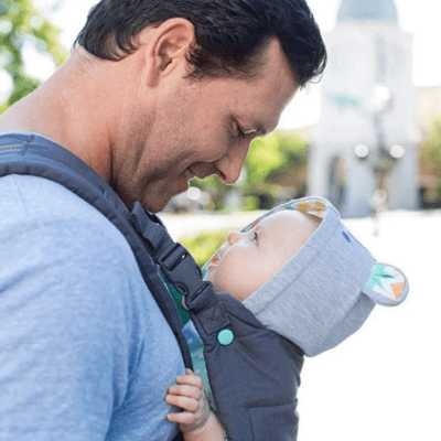 Porte-Bébé Polyvalent 2-en-1 - Confort en Coton Respirant pour Parents Actifs 4