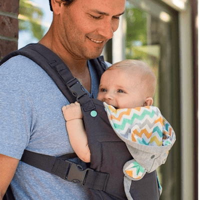 Porte-Bébé Polyvalent 2-en-1 - Confort en Coton Respirant pour Parents Actifs 8