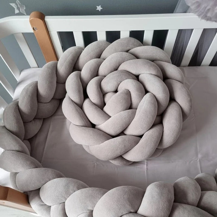 Puamun - Tour de Lit Tressé en Coton Polyester pour Bébé - Confort et Sécurité 1