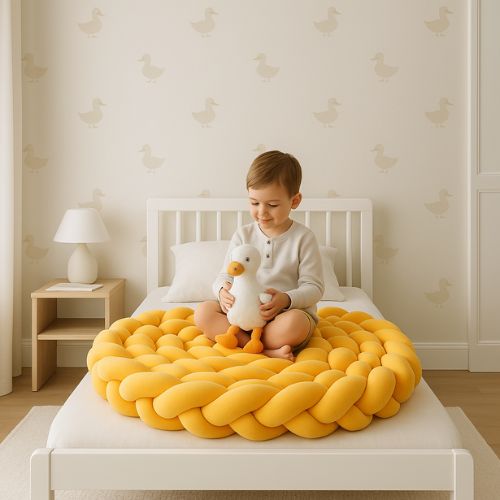 Puamun - Tresse de Lit Bébé en Coton Polyester - Confort et Sécurité 1