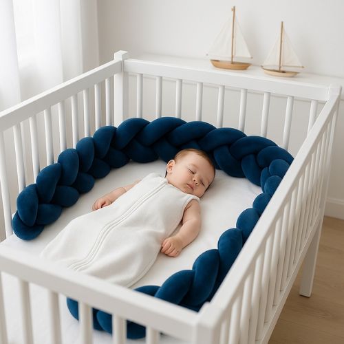 Puamun - Tresse de Lit Tressée en Coton pour Bébé - Sécurité et Confort 1