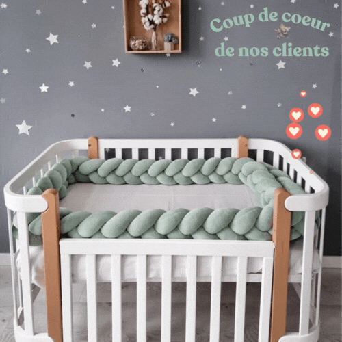 Puamun - Tresse de Lit en Coton 100% - Confort et Sécurité pour Enfants 1