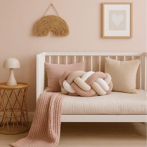 Tresse De Lit Bébé 20 cm En Coton Hypoallergénique - Tour De Lit Tressé Confortable 1