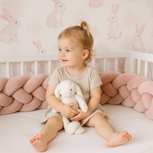 Tresse De Lit Bébé Hypoallergénique - Tour De Lit Tressé Doux Et Sécurisant 1