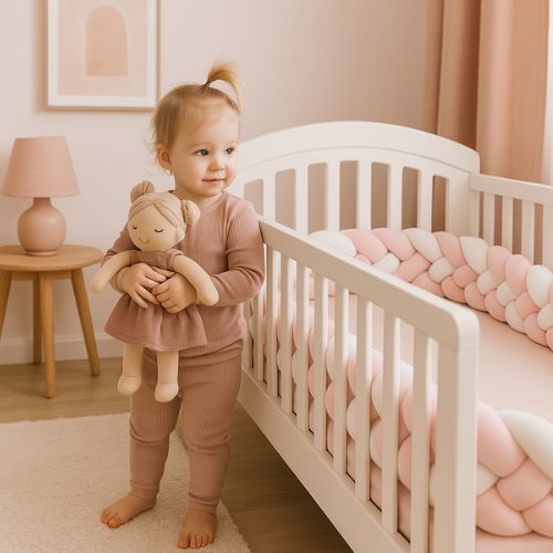 Tresse de Lit Barbe à Papa - Protection Confortable et Sécurisée pour Bébé 2