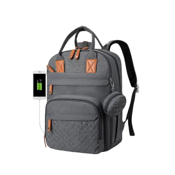 Diaper bag/backpack for baby - Dark gray
