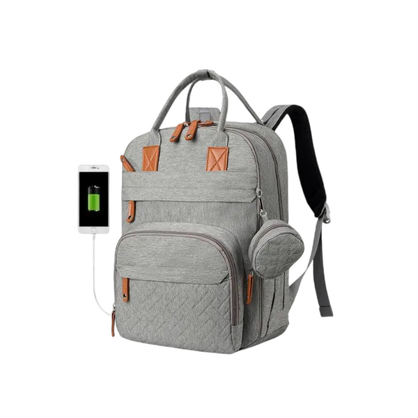Diaper bag/backpack for baby - Gray