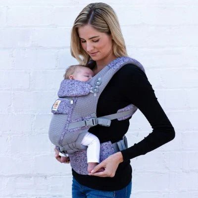 YUMI - Porte-Bébé Ergonomique Violet 0-36 Mois avec Bretelles Ajustables 0