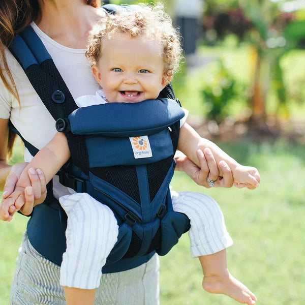Yumi - Porte-Bébé Ergonomique Bleu Avec Tissu Respirant et Confort Optimal 0